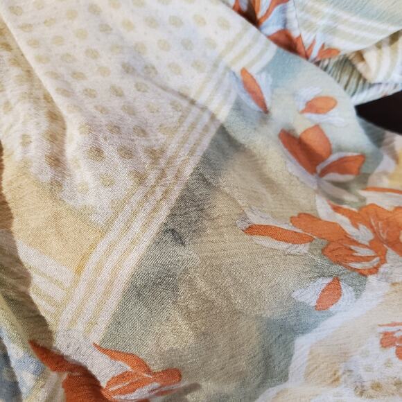 Free People Morning Glory Kimono One Size Asian Floral Open Hippie Boho Festival - Picture 8 of 12